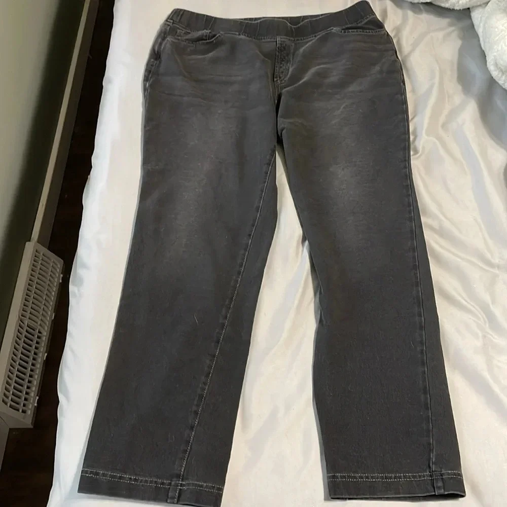 J Jill PureJill high rise black jeggings size medium petite - Picture 4 of 7